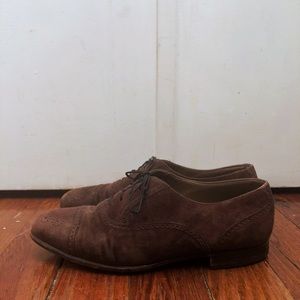 Bally Townsend Vintage Brown Suede Dress Shoes